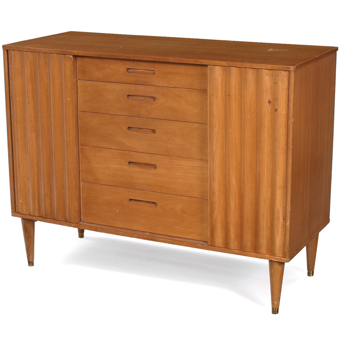 Appraisal: Edward Wormley Mr Mrs chest by Dunbar model c mahogany