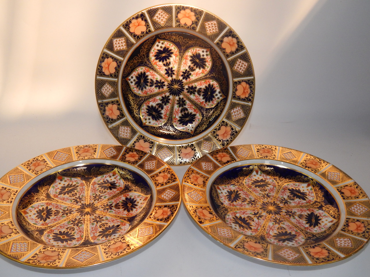 Appraisal: A set of six Royal Crown Derby porcelain soup plates