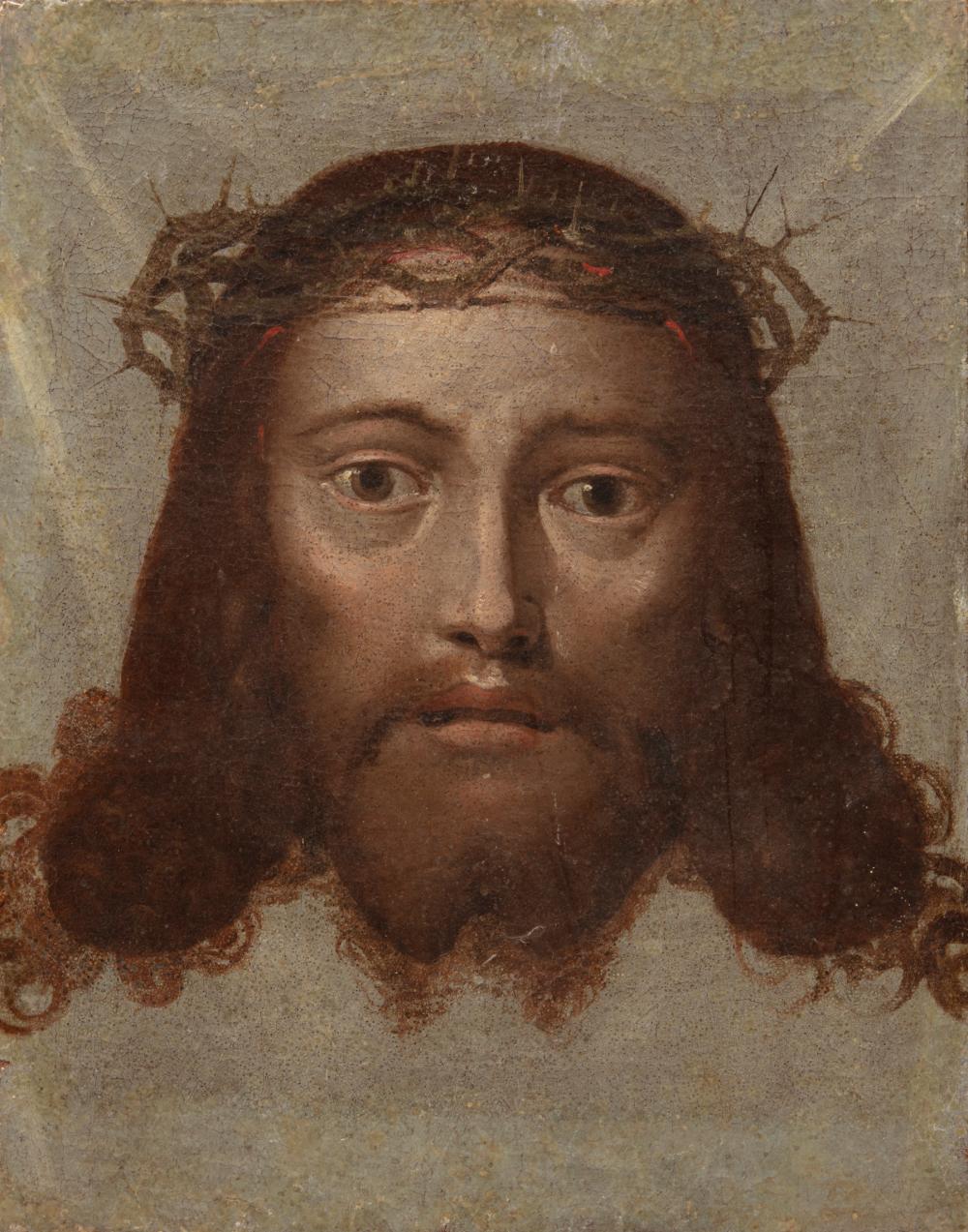 Appraisal: Continental School th th c Head of Christ in Crown