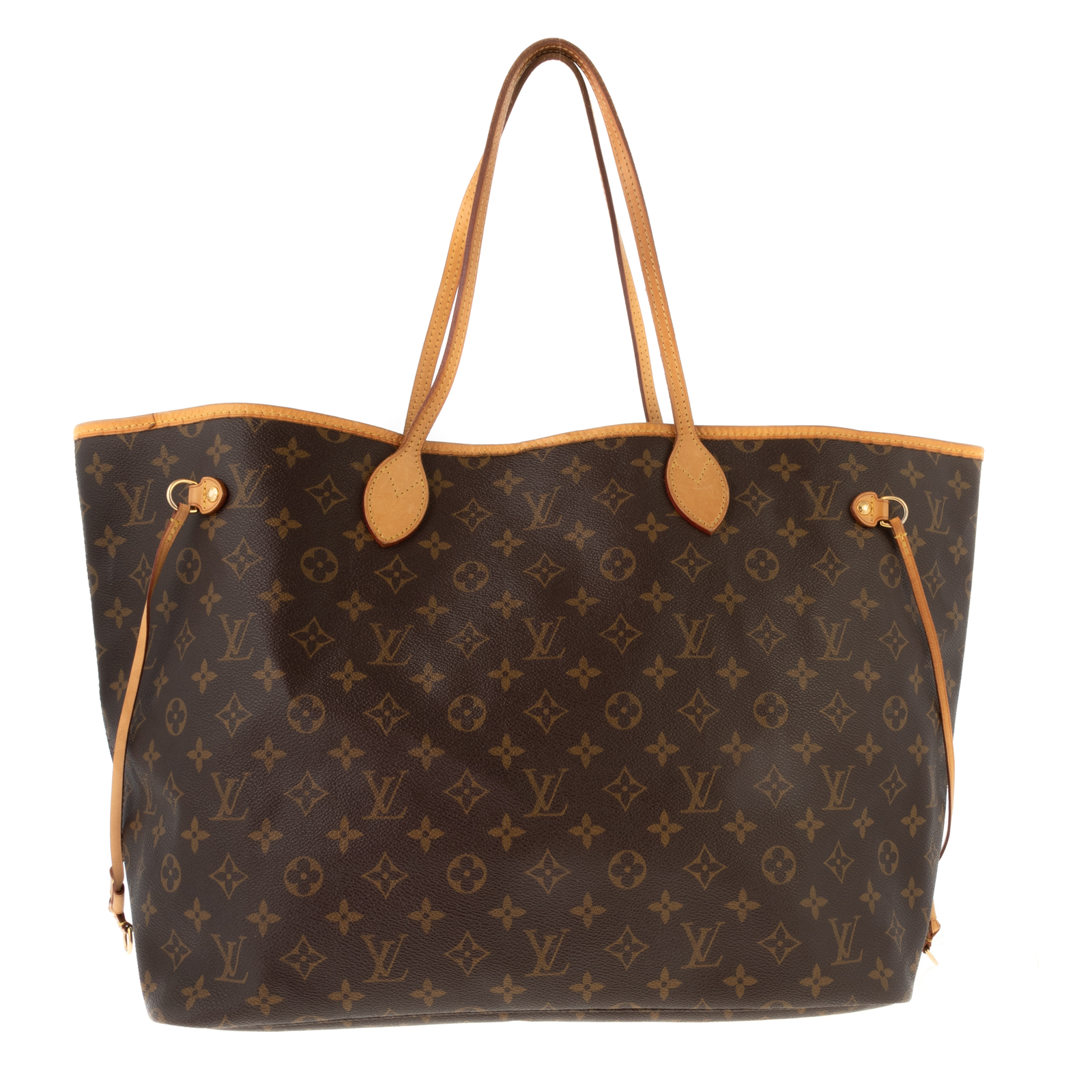 Appraisal: A LOUIS VUITTON MONOGRAM NEVERFULL GM A brown and tan