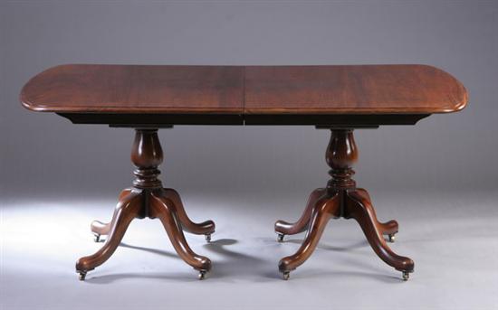 Appraisal: AMERICAN CHIPPENDALE STYLE EXTENDING DINING TABLE late th century with