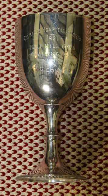 Appraisal: A SILVER GOBLET with beaded knop stem and pedestal foot