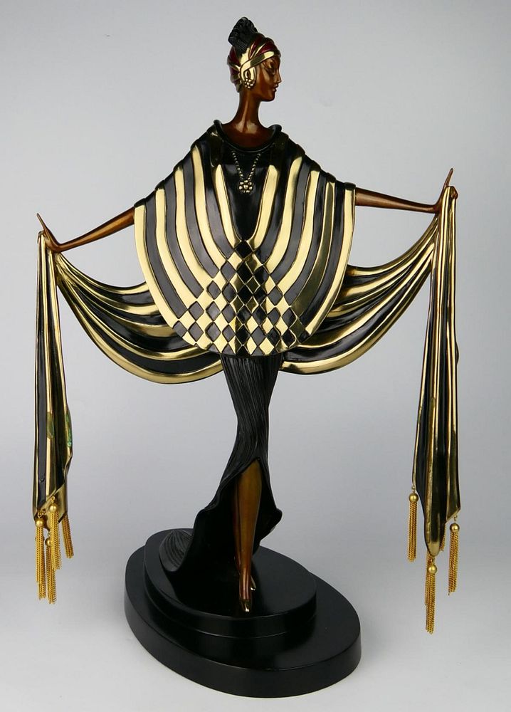 Appraisal: ERTE FRENCH - OPENING NIGHT BRONZE Romain De Tirtoff Erte