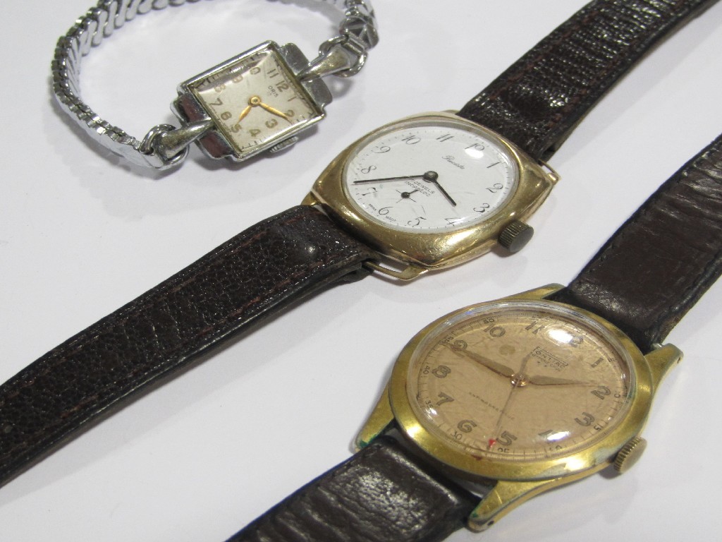 Appraisal: Lot comprising a gents 's ct gold Precista wrist watch