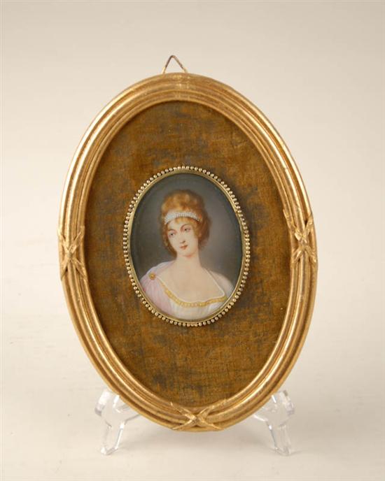 Appraisal: Unknown Artist E-M th C Continental Portrait of Lady with