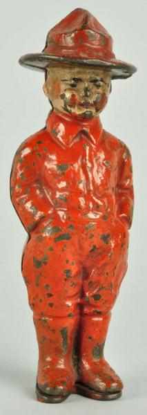 Appraisal: Cast Iron Doughboy Soldier Still Bank Description Manufactured by Gray