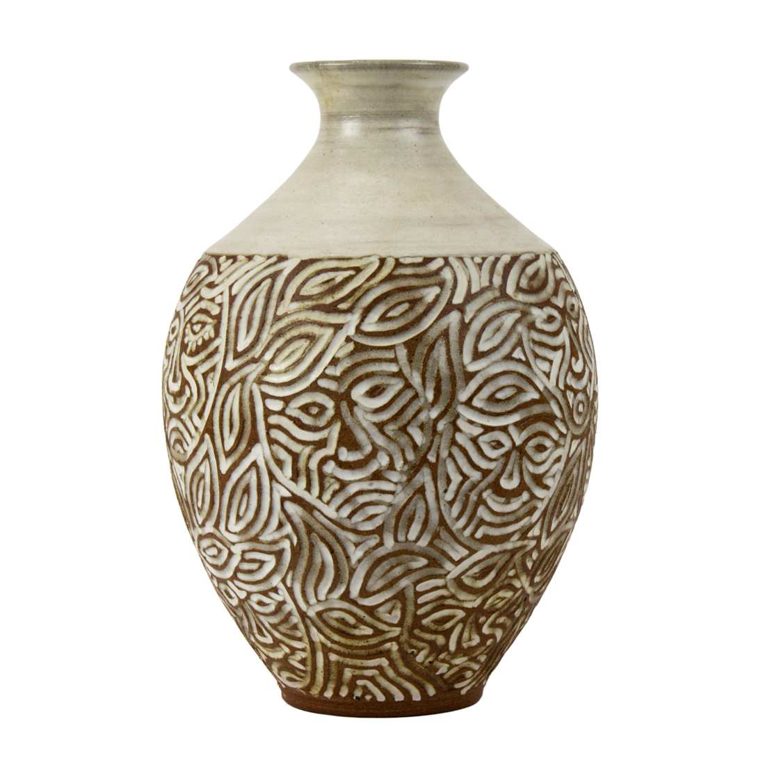 Appraisal: A JOHN NOVY POTTERY VASE A John Novy pottery vase