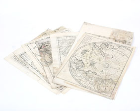 Appraisal: Eight th century maps dated by geographer Herman Moll of