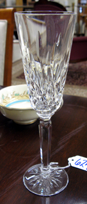 Appraisal: SET OF TWELVE WATERFORD CUT CRYSTAL FLUTED CHAMPAGNE GOBLETS in