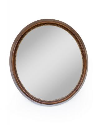 Appraisal: A Victorian walnut framed mirror the oval plate cm x