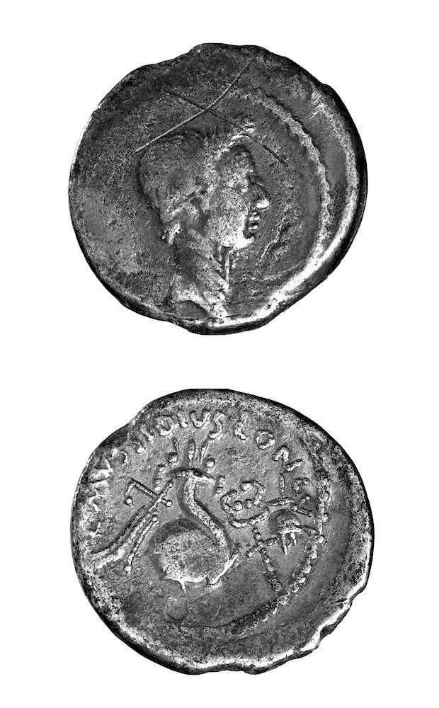 Appraisal: Roman Julius Caesar Silver Denarius - g Originally Listed At