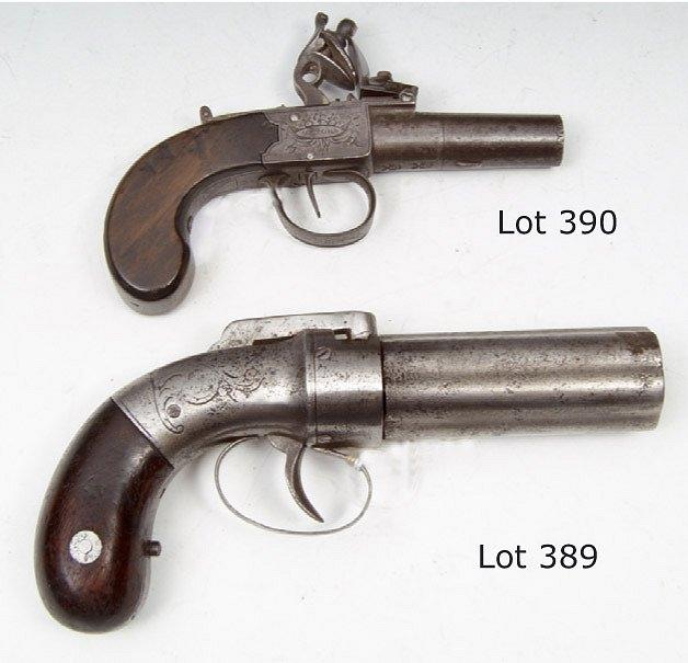 Appraisal: AN AMERICAN ALLEN AND THURBER TYPE PERCUSSION PEPPERBOX PISTOL with