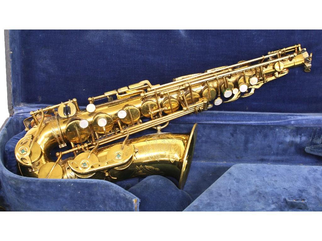 Appraisal: Selmer Mark VI gold lacquered alto saxophone made in France