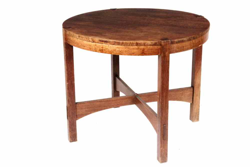 Appraisal: CENTER TABLE - Gustav Stickley Arts Crafts Quarter Sawn Oak