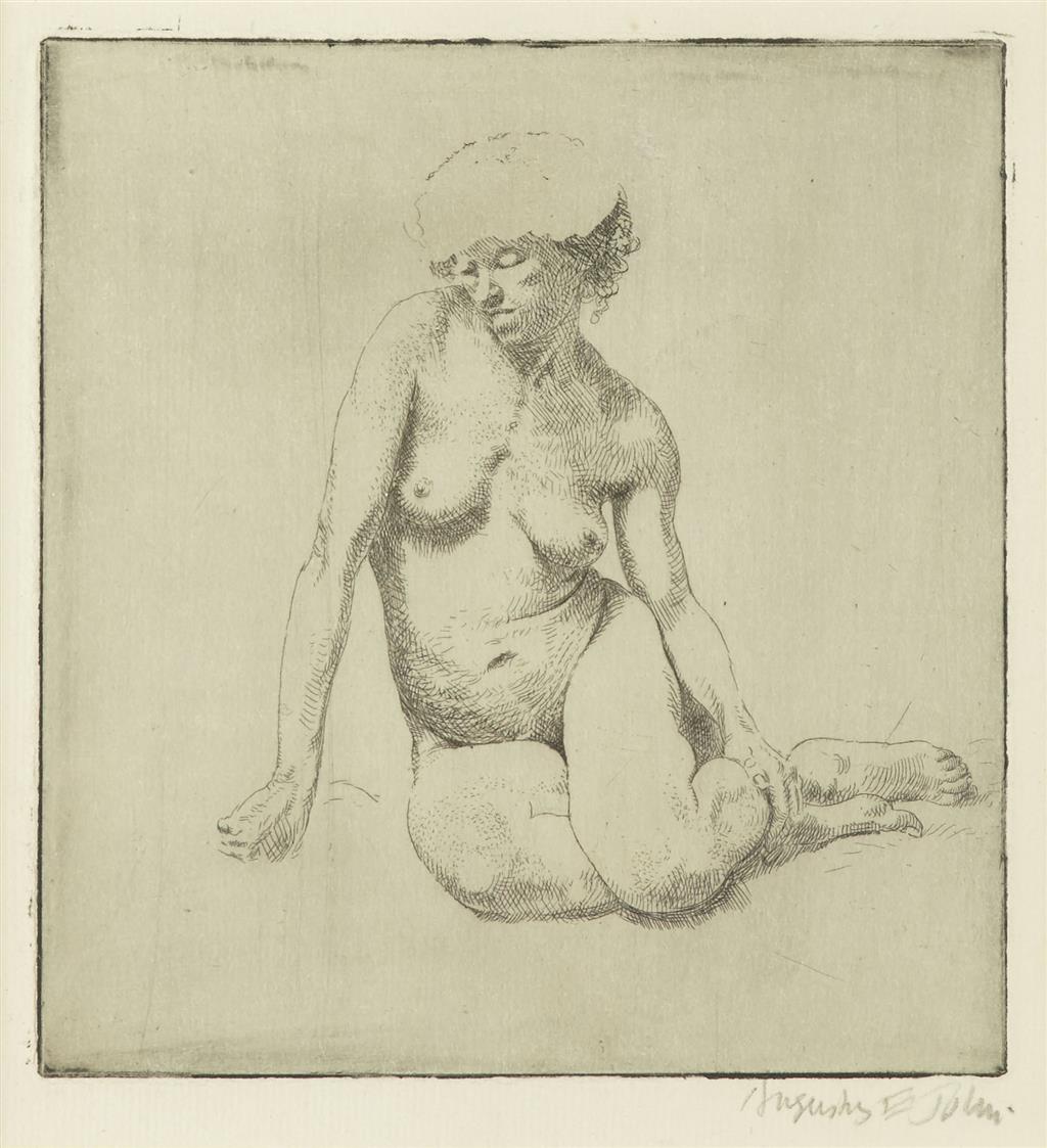 Appraisal: AUGUSTUS JOHN O M R A WELSH - NUDE Signed