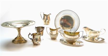 Appraisal: Nine assorted sterling and silver plate items gorham and others