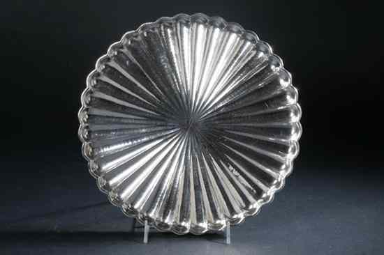 Appraisal: BUCCELLATI SILVER DISH silver standard Circular radiating fluted design scalloped