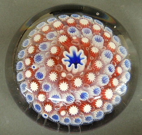 Appraisal: - English millefiori paperweight c h x dia -