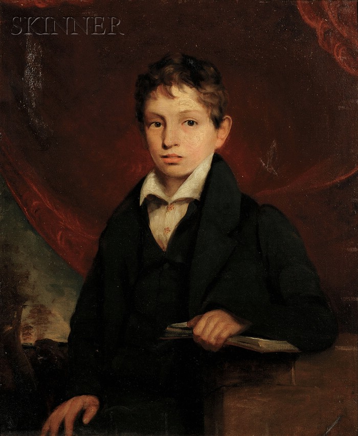 Appraisal: Anglo American School th Century Portrait of a Boy with