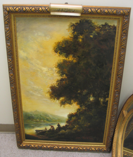 Appraisal: LETA BELLE RUE French American th century Oil on canvas