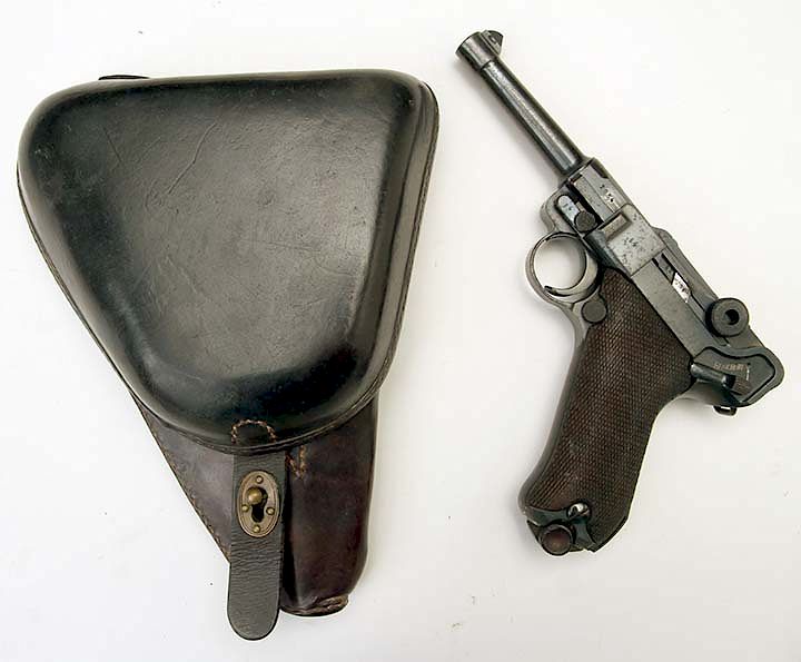 Appraisal: Luger S mm with holster matched SN U This gun