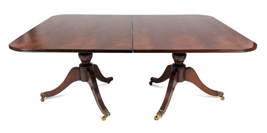 Appraisal: Sale Lot A Regency Style Mahogany Extension Table th century