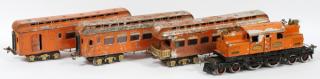 Appraisal: IVES PRE IVES PRE-WAR STANDARD GAUGE PASSENGER TRAIN C PCS