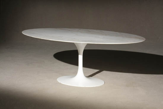 Appraisal: Lot Property of Various Owners Eero Saarinen 'Tulip' Marble-Top Dining