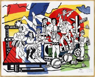 Appraisal: AFTER FERNAND LEGER MUSEE LEGER PUBLISHED LITHO AFTER FERNAND LEGER