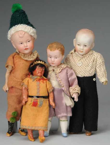 Appraisal: Lot of German Dolls Description Ca Gebr Heubach pouty bisque