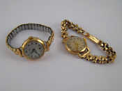 Appraisal: A mixed lot comprising a carat gold lady's wrist watch