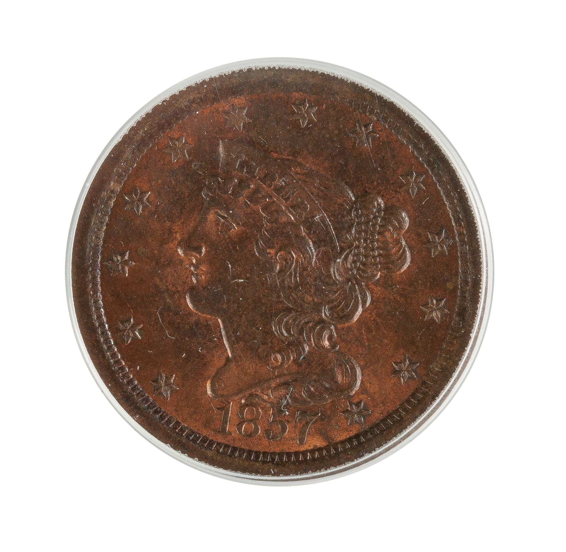 Appraisal: Braided Hair Half Cent PCGS MS RB