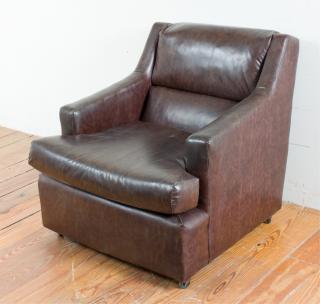 Appraisal: Fairfield Vinyl Armchair Fairfield vinyl upholstered armchair marked on the