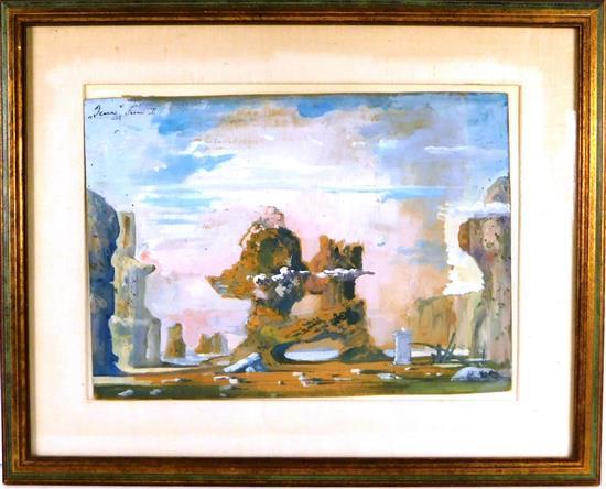 Appraisal: Eugene Gustavovitch Berman Russian American - Ballet Russe set design