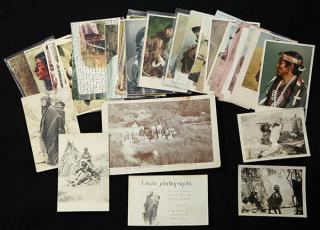 Appraisal: lot of approx Native American postcards lot of approx Native