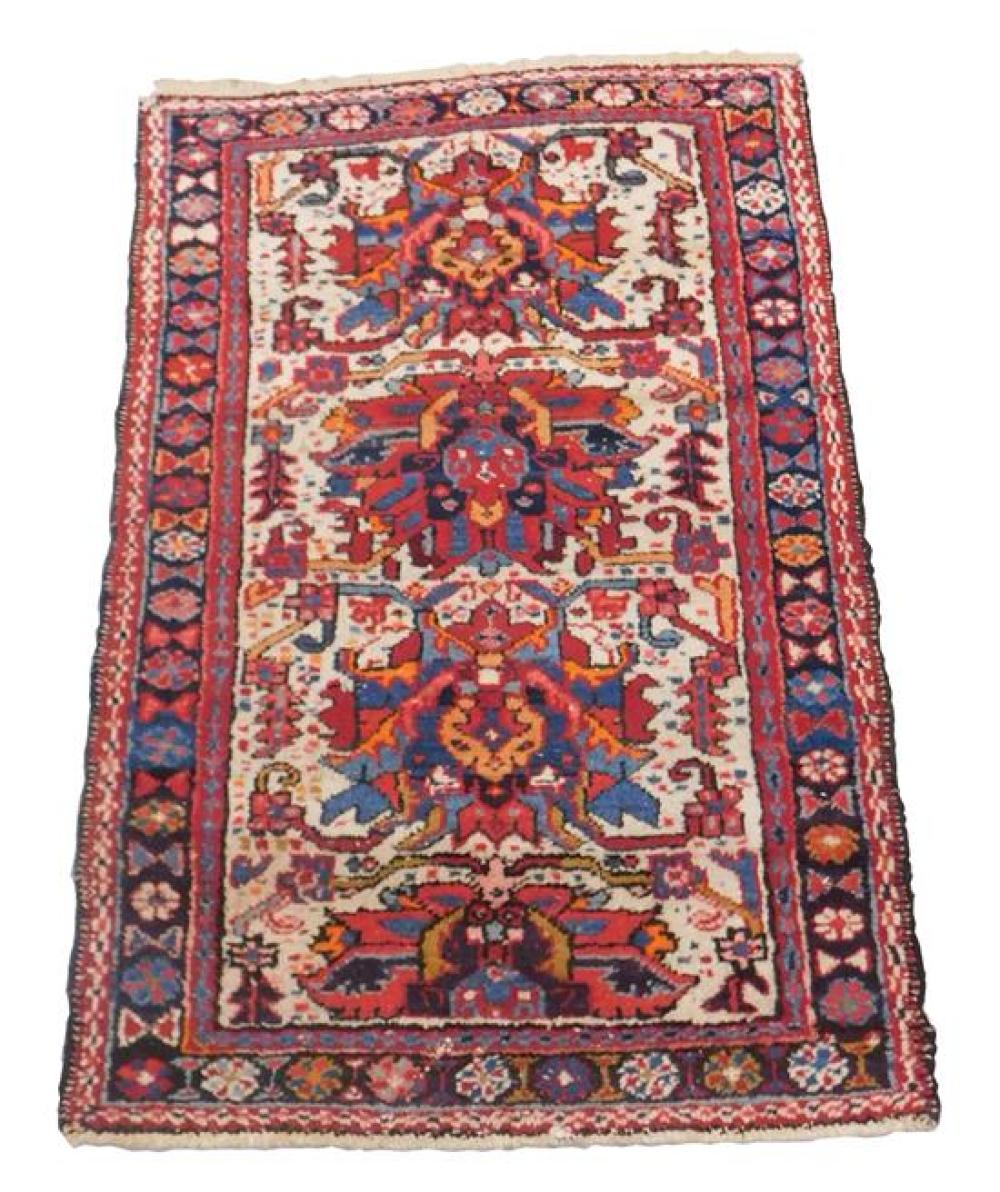 Appraisal: RUG Semi-antique Persian Hamadan scatter rug '' x '' c