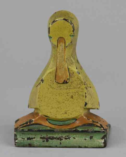 Appraisal: DUCK WEDGE DOORSTOP Hubley Cat great deco style child's room