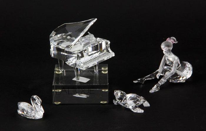 Appraisal: - Lot of Five Swarovski Crystal Miniatures Lot of five