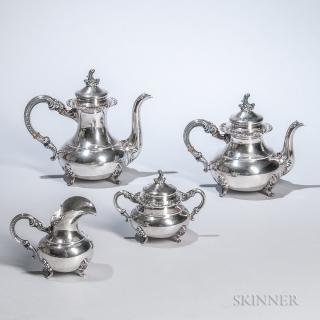 Appraisal: Four-piece German Sterling Silver Tea and Coffee Service th century