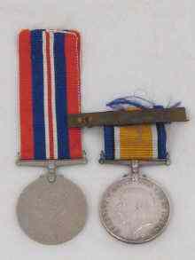 Appraisal: A WWI New Zealand Expeditionary Force silver service medal inscribed