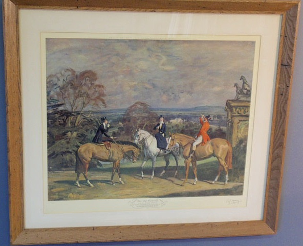 Appraisal: Sir Alfred Munnings signed artist proof His Old Demesne x