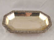 Appraisal: A German standard silver rectangular dish by Freytag with cut