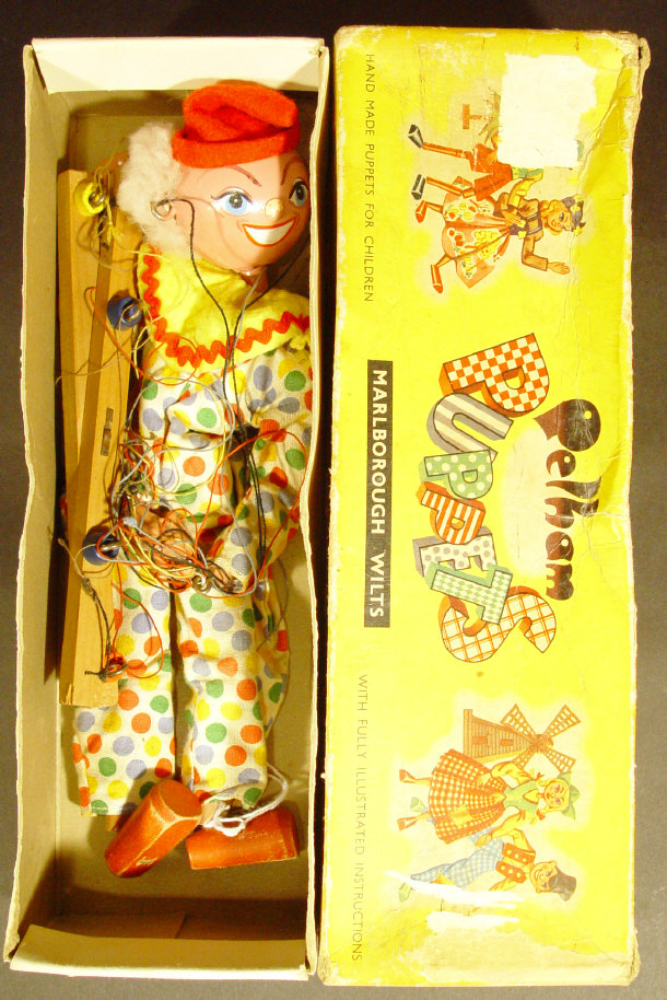 Appraisal: Boxed Pelham string clown puppet