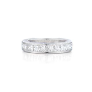 Appraisal: A Diamond Wedding Band Crafted out of platinum set with