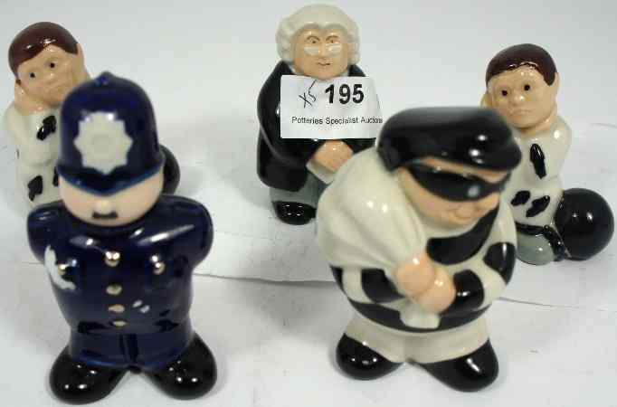 Appraisal: Collection of Wade Long Arm of the Law figures comprising