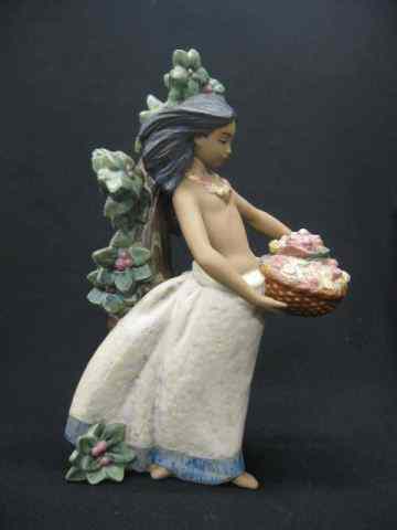 Appraisal: Lladro Porcelain Figurine ''Island Beauty'' Gres style '' tall excellent