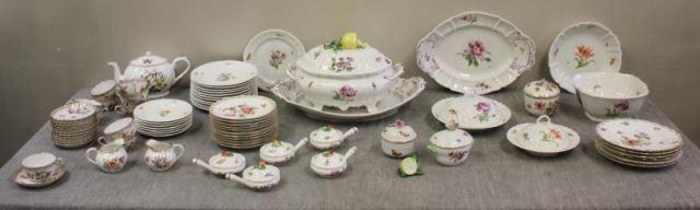 Appraisal: Large Lot of Porcelain Including Herend Two Herend covered sugar