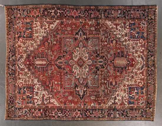 Appraisal: Semi-antique Herez rug Iran circa x Estimate - Slight wear