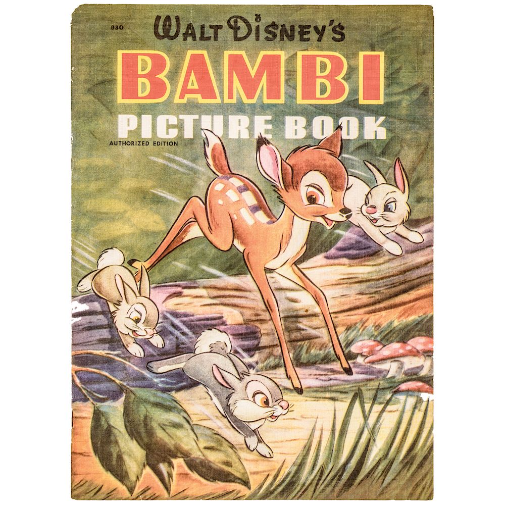 Appraisal: Copyright Vintage Walt Disneys Bambi Picture Book AUTHORIZED EDITION Prints