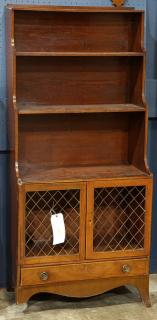 Appraisal: Regency stained pine bookcase th century having three graduated tiers